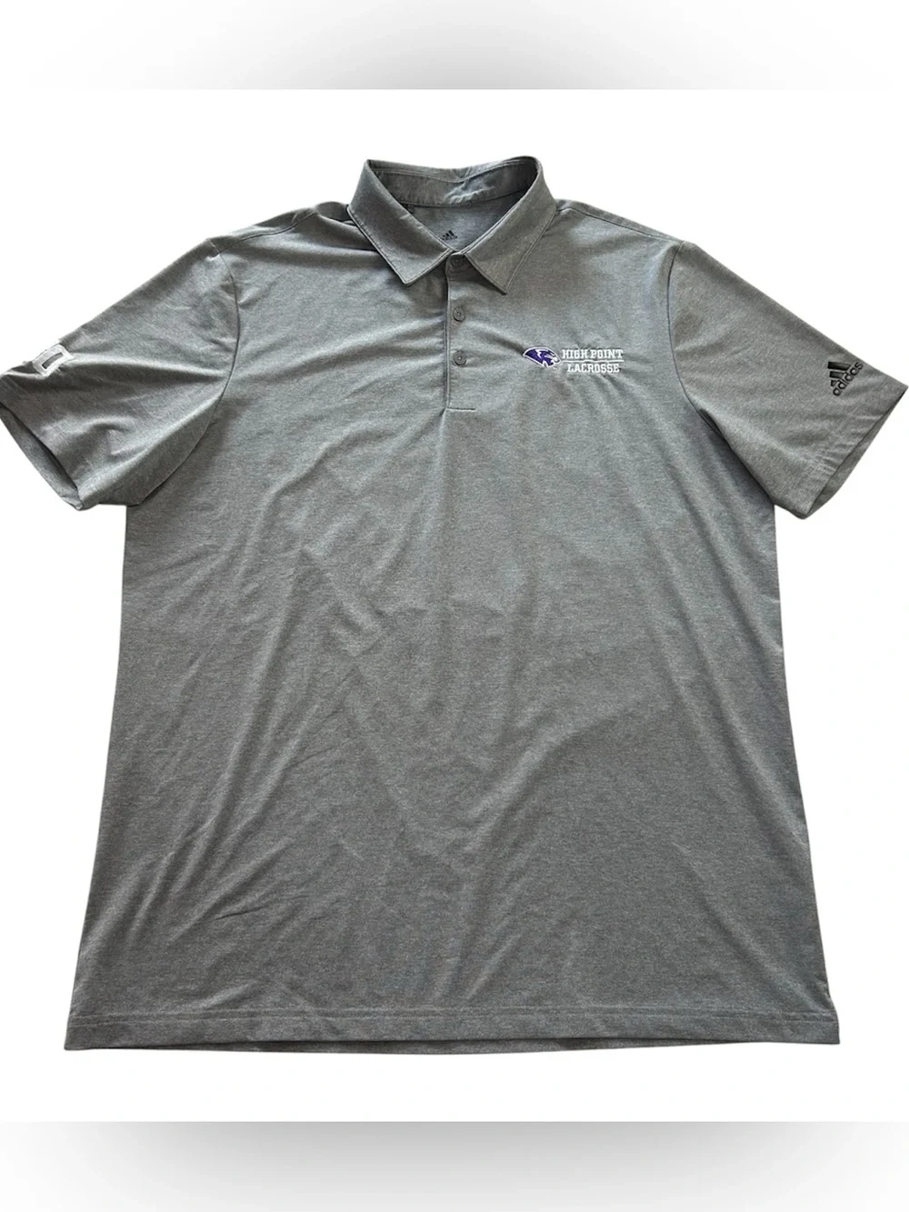 Adidas High Point Panthers Lacrosse TEAM ISSUED #30 Men’s Aeroready Polo Shirt L